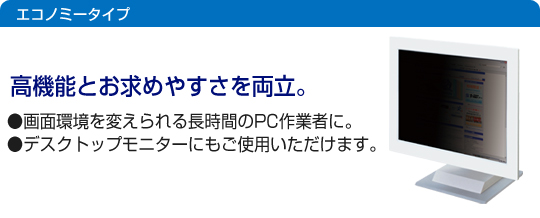 セキュリティ/プライバシーフィルター エコノミータイプ